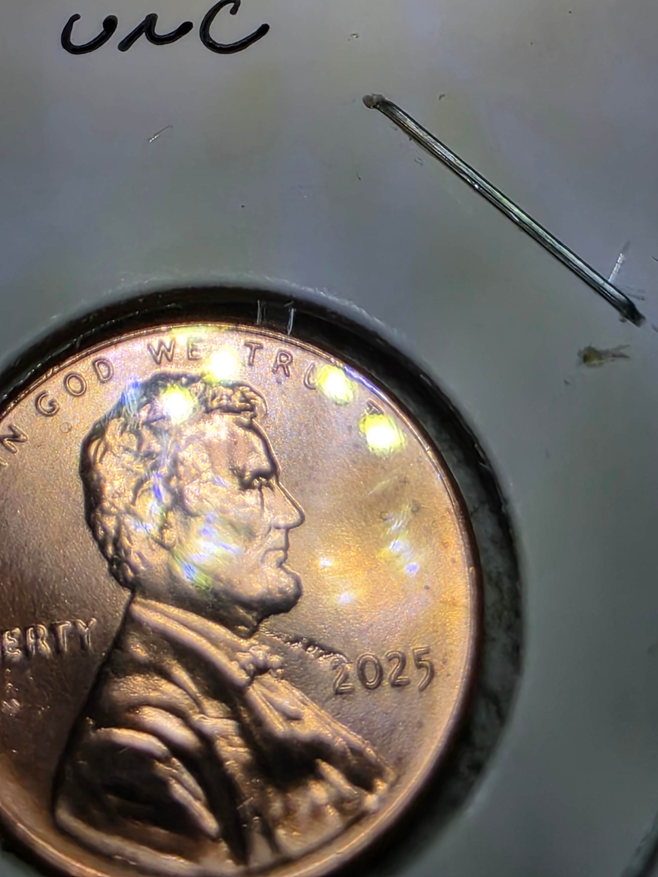 2025-P-Penny-From-New-Roll-With-What-I-Think-Are-Cud-Errors.-I-Have-More-Than-1-Of-These.